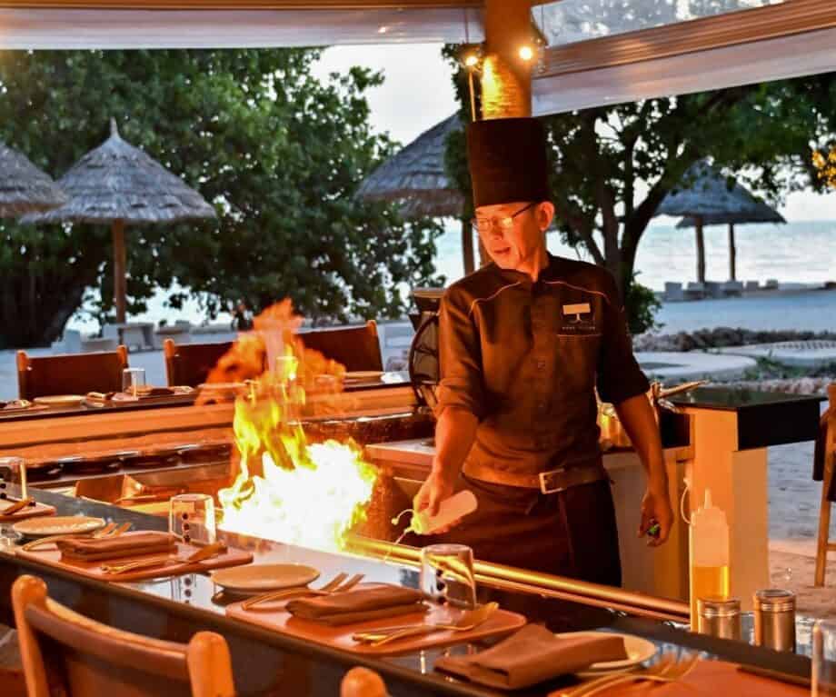 Teppanyaki at Bawe Island's Rising Sun